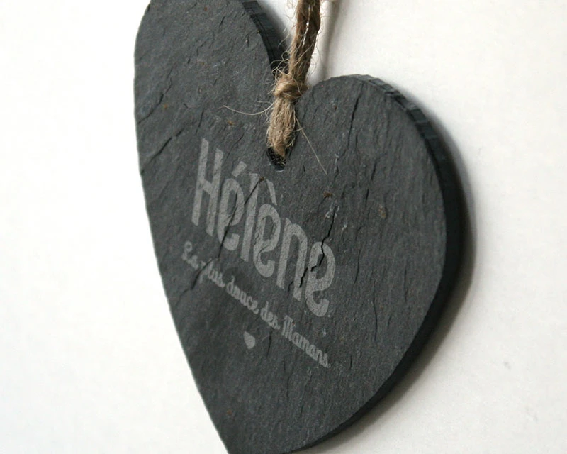 Coeur Ardoise à Suspendre Maman 1 Coeur Ardoise à Suspendre Maman