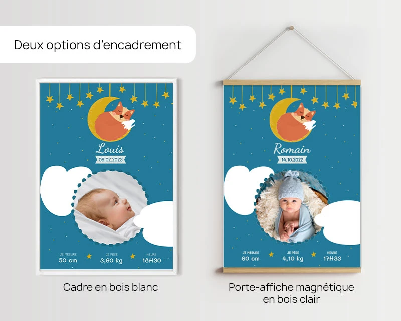 Affiche De Naissance Personnalisée - Renard 4 Affiche De Naissance Personnalisée - Renard – Image 4