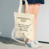 Tote Bag Personnalisable - Mes Résolutions - 100% Coton Naturel