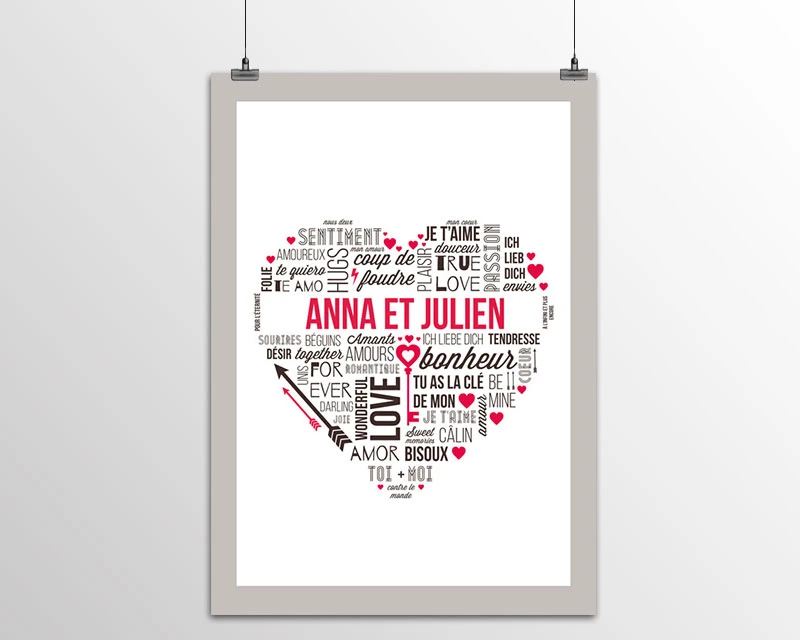 Affiche Mots D'Amour Romantique 4 Affiche Mots D'Amour Romantique â Image 4