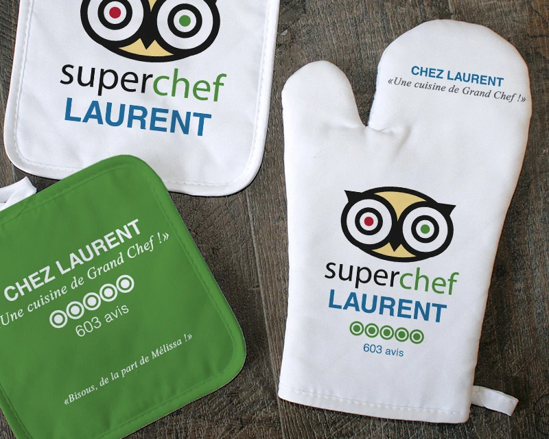 Gant Et Maniques Personnalisables - Cuisine D'Excellence 1 Gant Et Maniques Personnalisables - Cuisine D'Excellence
