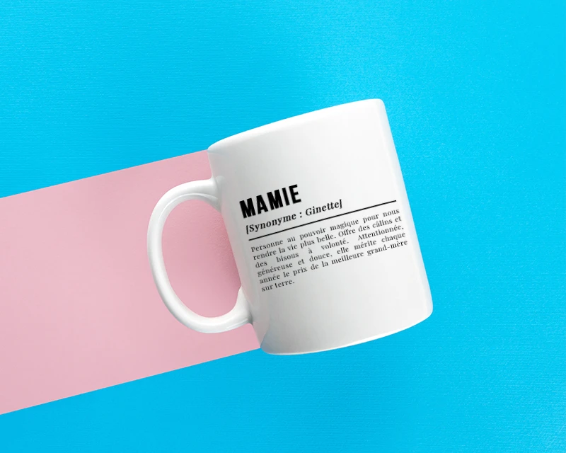 Mug Définition Avec Photo - Mamie 1 Mug Définition Avec Photo - Mamie