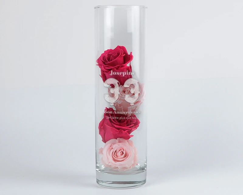 Vase Personnalisable Gravé - Collection Ballons D'anniversaire 2 Vase Personnalisable Gravé - Collection Ballons D'anniversaire – Image 2