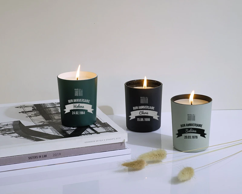 Bougie Personnalisable Parfumée - Bougies D'anniversaire 1 Bougie Personnalisable Parfumée - Bougies D'anniversaire