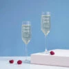 Lot De 2 Flûtes à Champagne Personnalisables - Couple