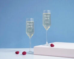 Lot De 2 Flûtes à Champagne Personnalisables - Couple