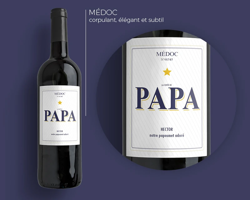 Bouteilles De Vins La Cuvée De Papa 3 Bouteilles De Vins La Cuvée De Papa – Image 3