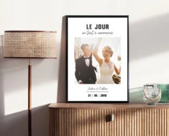 Affiche Personnalisée - Le Jour Où... -Cadeaux 68539fb3ce81e27561c45acae4e9a9507d9a5bc46f675639eed387a7d2ca37393
