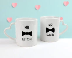 Lot De 2 Mugs Coeurs Personnalisés - Mr & Mr -Cadeaux 71ab510324bb226f22f1720a7f6be1fd6262c846588e113edb4eaea3de9021941