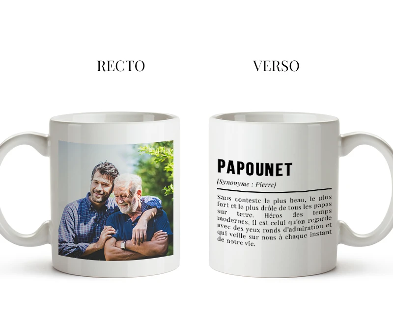 Mug Personnalisé Définition Avec Photo - Papa 4 Mug Personnalisé Définition Avec Photo - Papa – Image 4