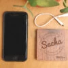 Batterie Externe En Bois Personnalisable 5000 MAh - Prénom