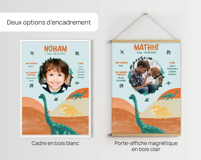 Affiche Anniversaire Enfant Personnalisée - Dinosaure 5 Affiche Anniversaire Enfant Personnalisée - Dinosaure – Image 5