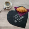 Plateau Ardoise Cœur Gravé