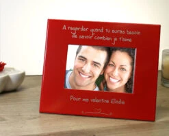 Cadre Métal Rouge Gravé Déclaration -Cadeaux 7c7b5e9d7709dfab724349200e2fc074bdb7a881927681ae040dcff72e0a21626