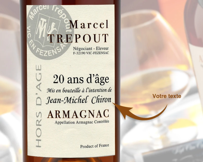 Armagnac Hors D'Age 20 Ans Personnalisé 3 Armagnac Hors D'Age 20 Ans Personnalisé – Image 3