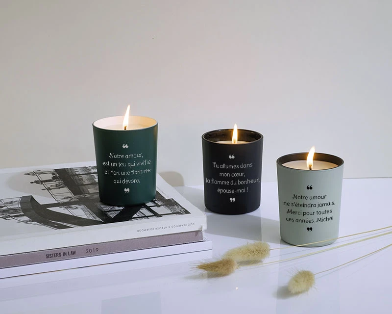 Bougie Personnalisable Parfumée - Déclaration 4 Bougie Personnalisable Parfumée - Déclaration – Image 4