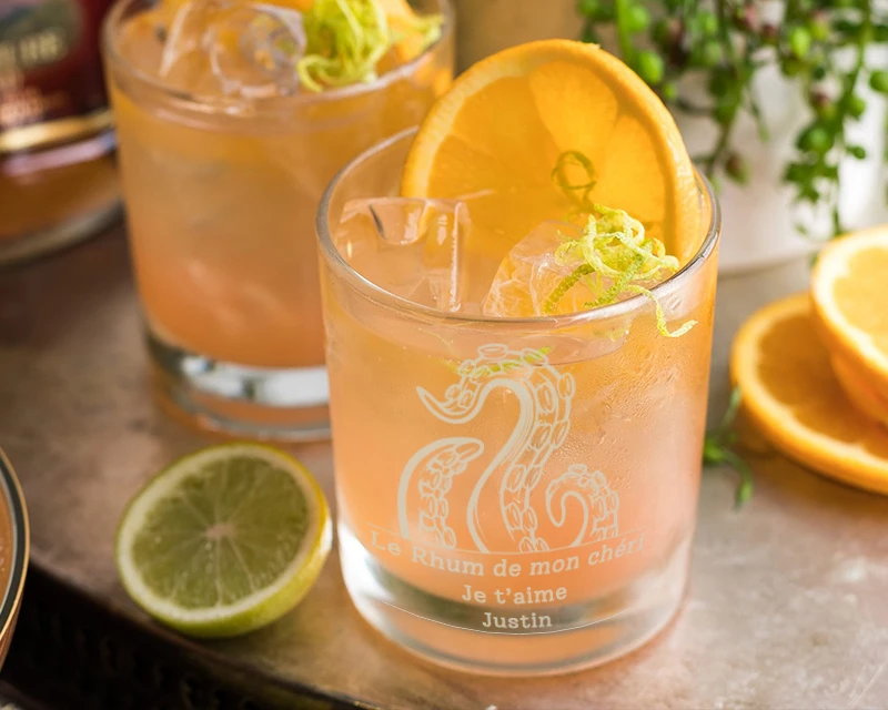 Verre à Rhum Personnalisé - Kraken 1 Verre à Rhum Personnalisé - Kraken