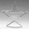 Trophée En Verre étoile Message