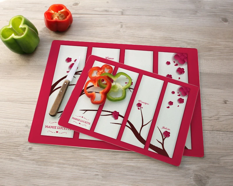 Planche à Découper En Verre Un Air De Printemps 2 Planche à Découper En Verre Un Air De Printemps – Image 2