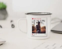 Tasse En émail Personnalisée - Instamoment -Cadeaux 84de38e7035fbfde56c64f9fd1352b4e2e3677002ca163fdf8d75a5e58b722043