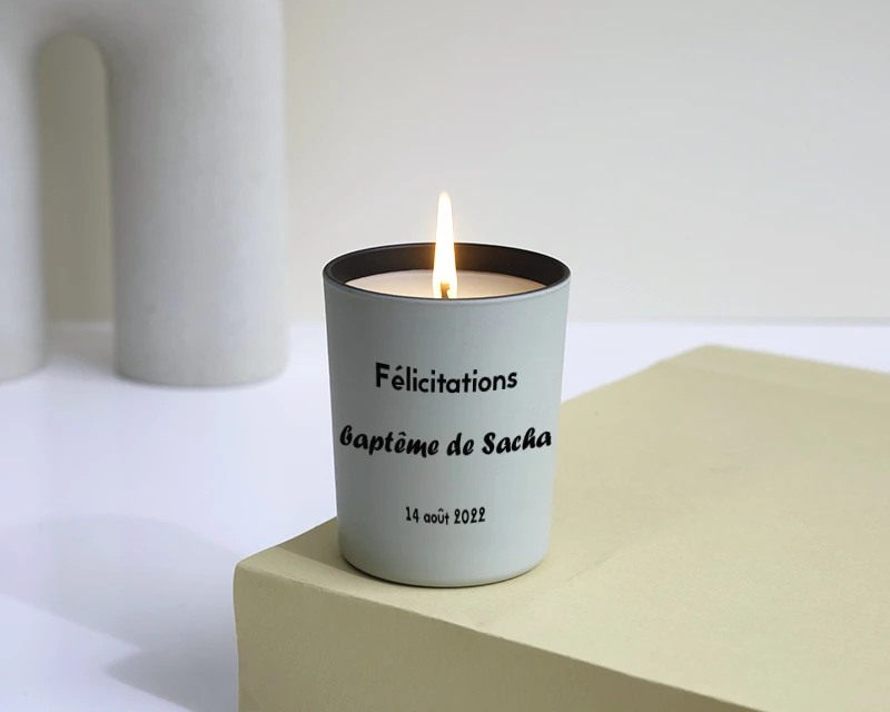 Bougie Personnalisable Parfumée - Message 1 Bougie Personnalisable Parfumée - Message
