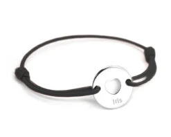 Bracelet Jeton Personnalisable - Coeur Argent Véritable -Cadeaux 8abd7f2c81a8d8414ca1e629201635a90856e19a5faa27239d3c32a2222830405