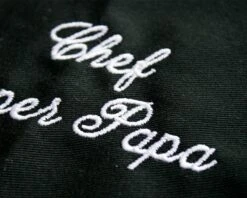 Veste De Cuisinier Noire Brodée