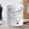 Mug Personnalisé - Coeur Elle Et Lui