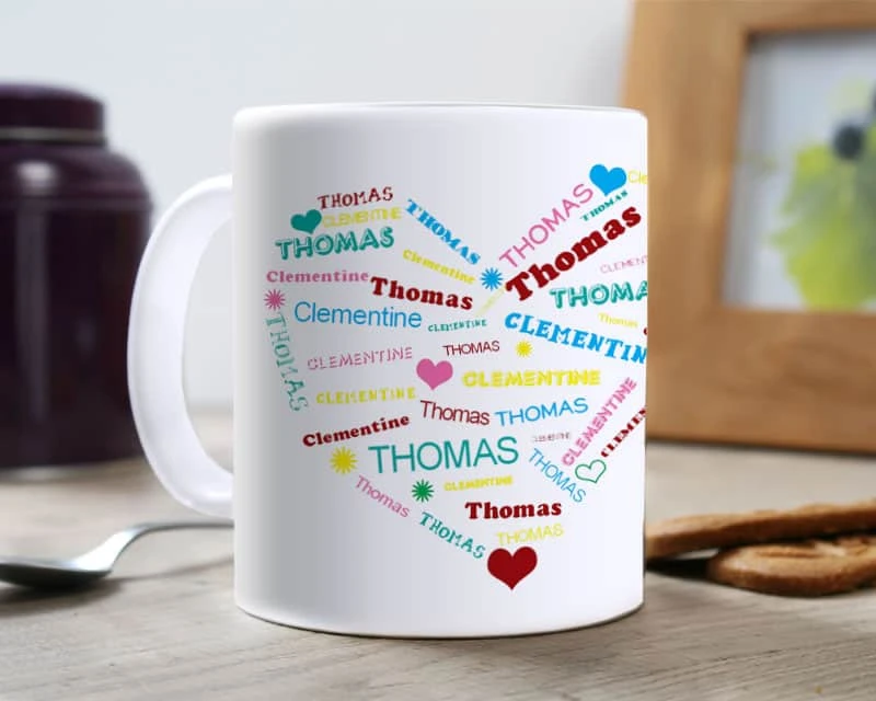 Mug Personnalisé - Coeur Elle Et Lui 1 Mug Personnalisé - Coeur Elle Et Lui