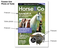 Fausse Une De Magazine - Cheval -Cadeaux 8dea153b35f5ba4c6b377386b9112d0982fcb62149aa27e29d7fab2e173927586