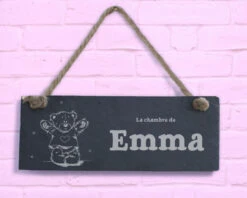 Plaque De Porte Enfant - Teddy Bear Happy