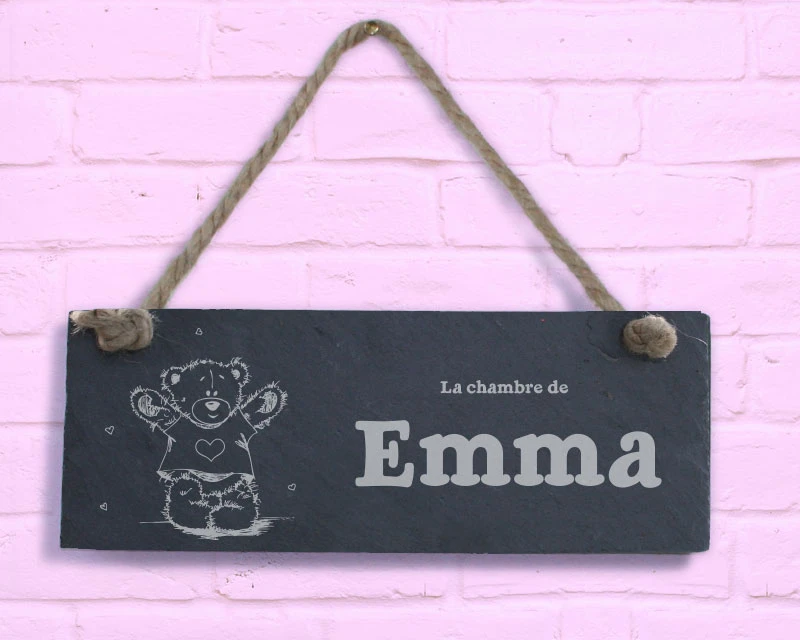 Plaque De Porte Enfant - Teddy Bear Happy 1 Plaque De Porte Enfant - Teddy Bear Happy