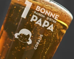 Verre à Bière Personnalisé - Les Bonnes Raisons D'être Papa