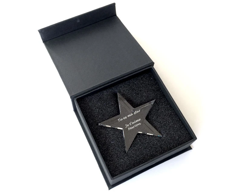Trophée En Verre étoile Message 3 Trophée En Verre étoile Message – Image 3