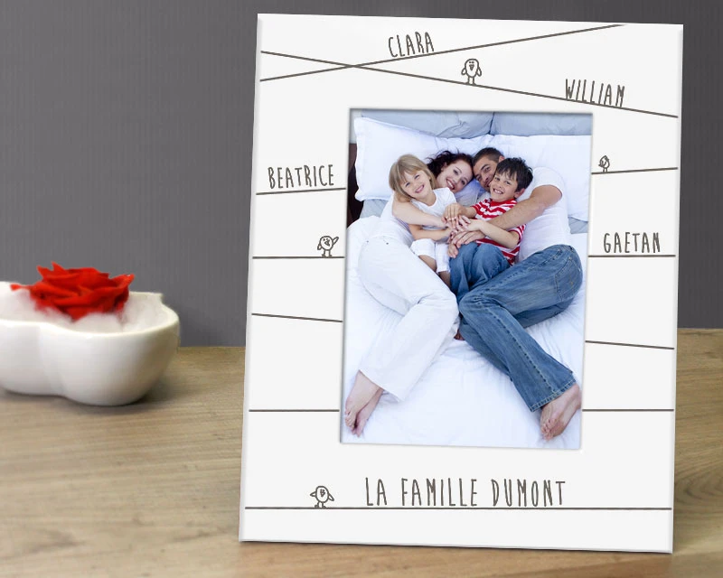 Cadre Blanc - Famille Prénoms 2 Cadre Blanc - Famille Prénoms – Image 2