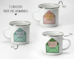 Tasse En émail Personnalisée - Veux-tu être (...) ?