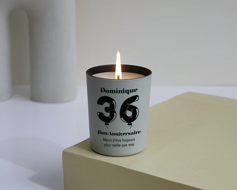 Bougie Personnalisable Parfumée - Ballons D'anniversaire 3 Bougie Personnalisable Parfumée - Ballons D'anniversaire – Image 3
