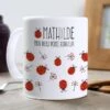 Mug Personnalisé - Coccinelle Porte-bonheur