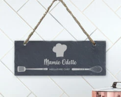Plaque De Porte Personnalisée - Cuisine De Mamie