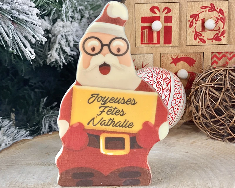 Père Noël En Chocolat Personnalisé 1 Père Noël En Chocolat Personnalisé