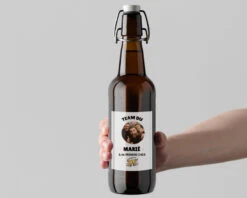 Bouteille De Bière Bio Personnalisable - EVG -Cadeaux a222fb5b2facdc340419e9a577d03ceece1478c3910df90e31babab9563840576