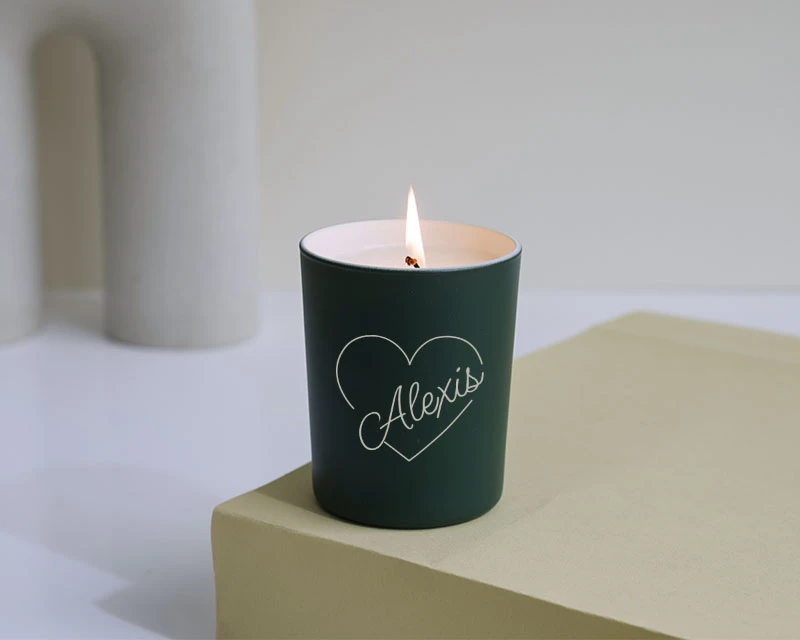 Bougie Personnalisable Parfumée - Coeur 1 Bougie Personnalisable Parfumée - Coeur