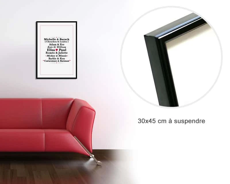 Affiche Couples Célèbres Personnalisée 4 Affiche Couples Célèbres Personnalisée – Image 4
