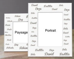 Cadre En Métal Blanc Gravé Personnalisable - Famille Prénoms -Cadeaux ac78f81c074b6cab80a41bdef0d2c69524b52cf41fb2517ee5fe008009073188