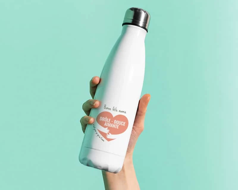 Bouteille Isotherme En Inox Personnalisée - C'est Pour ça Qu'on T'aime 1 Bouteille Isotherme En Inox Personnalisée - C'est Pour ça Qu'on T'aime