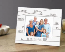 Cadre Blanc - Famille Prénoms