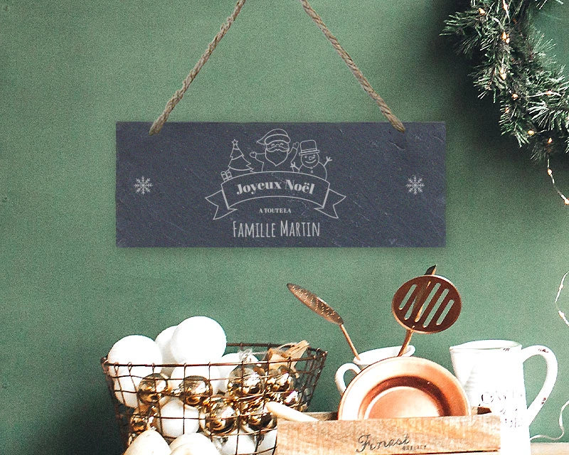 Plaque De Porte Personnalisée - Joyeux Noël 2 Plaque De Porte Personnalisée - Joyeux Noël – Image 2