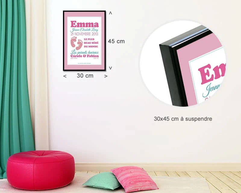 Affiche Naissance Baby Girl 3 Affiche Naissance Baby Girl – Image 3