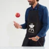 Tablier Noir Personnalisable - Barbecue