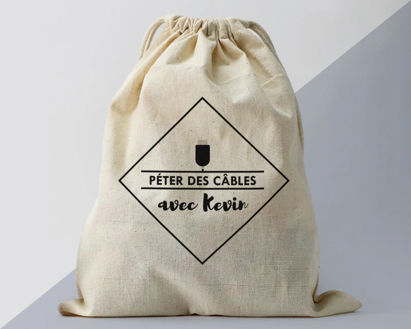 Petit Pochon Personnalisable - Rangement Câbles Et Chargeurs 1 Petit Pochon Personnalisable - Rangement Câbles Et Chargeurs